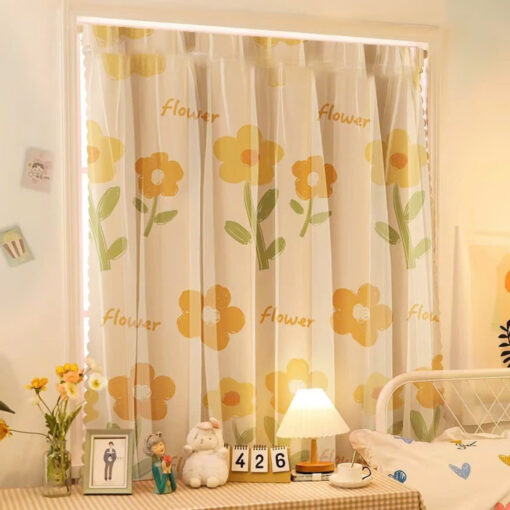 Rèm vải 2 lớp dán tường tiện lợi