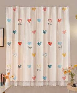 Rèm vải 2 lớp dán tường tiện lợi