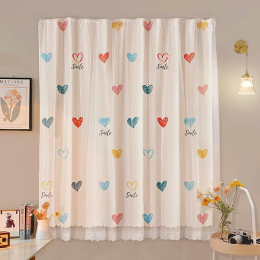 Rèm vải 2 lớp dán tường tiện lợi