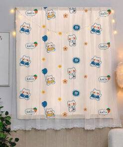 Rèm dán cửa sổ 2 lớp - Gấu Hello