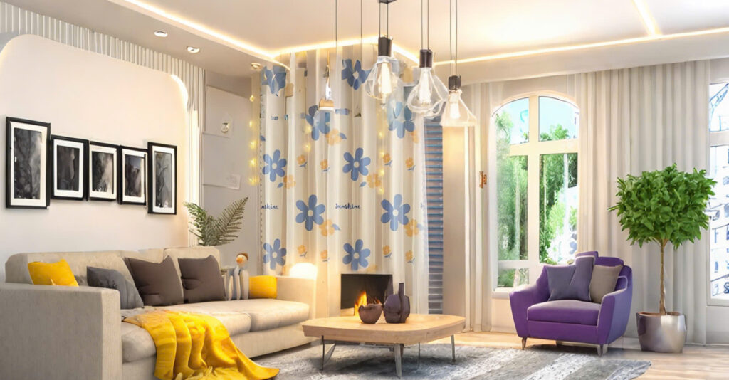 Rèm vải cao cấp 2 lớp dán tiện lợi