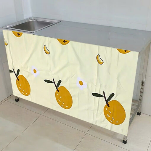 rèm dán bếp - hình trái cam