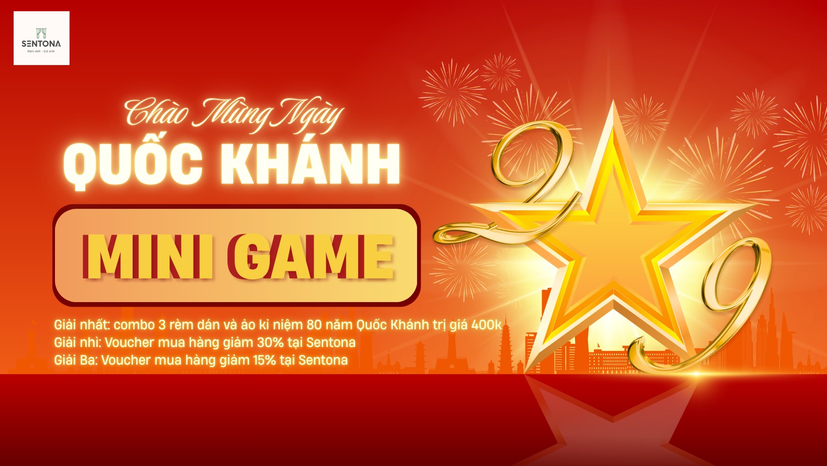 KỶ NIỆM 80 NĂM QUỐC KHÁNH – SENTONA HOUSELIFE
